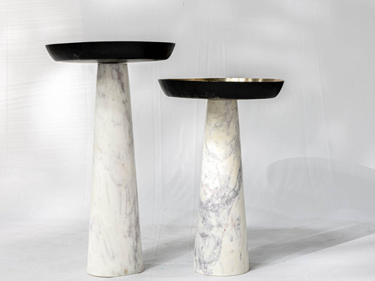 Marble Round Side Table