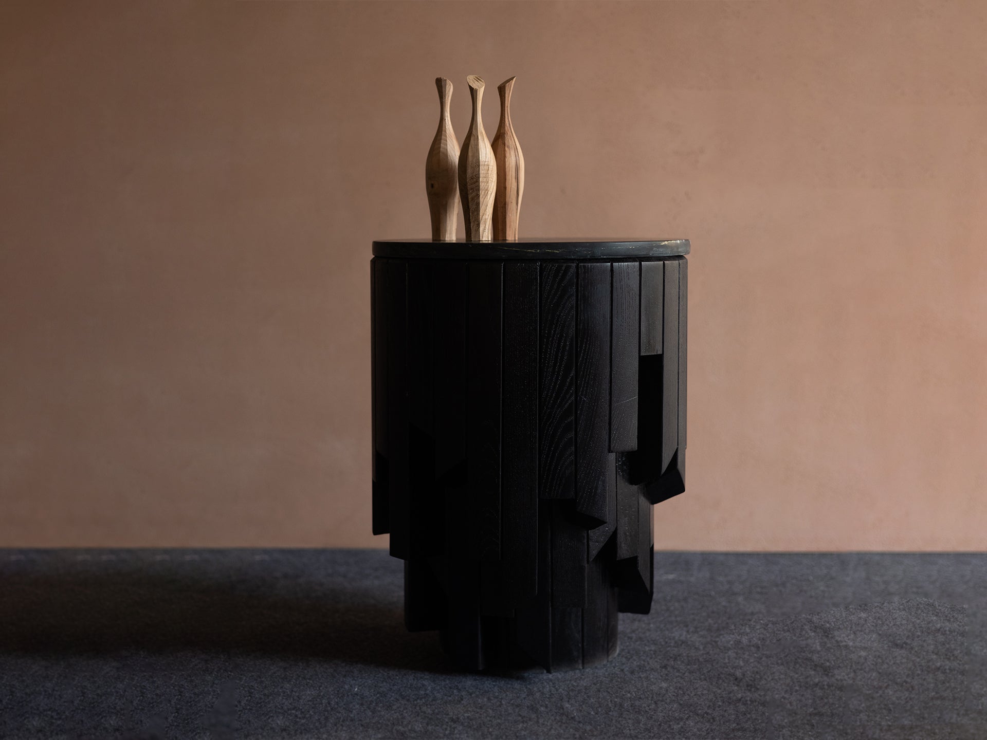 Oula wooden side table